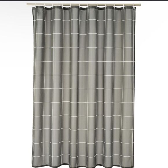 Amazon Basics Fabric Shower Curtain With Grommets And Hooks - 72 X 72 Inch, - Picture 1 of 1